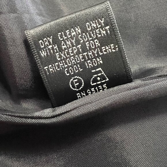 Lafayette 148 NY Womens Animal Print Moto Jacket Black Gray Wool Blend size 14 - Picture 14 of 15